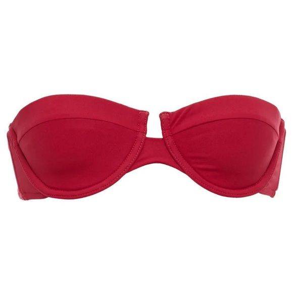 ZIMMERMANN Separates Sculpt Crimson/Cobalt Bikini NWOT - Picture 2 of 10